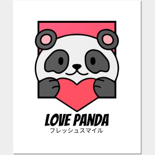 Love Panda Valentines Gift Idea Posters and Art